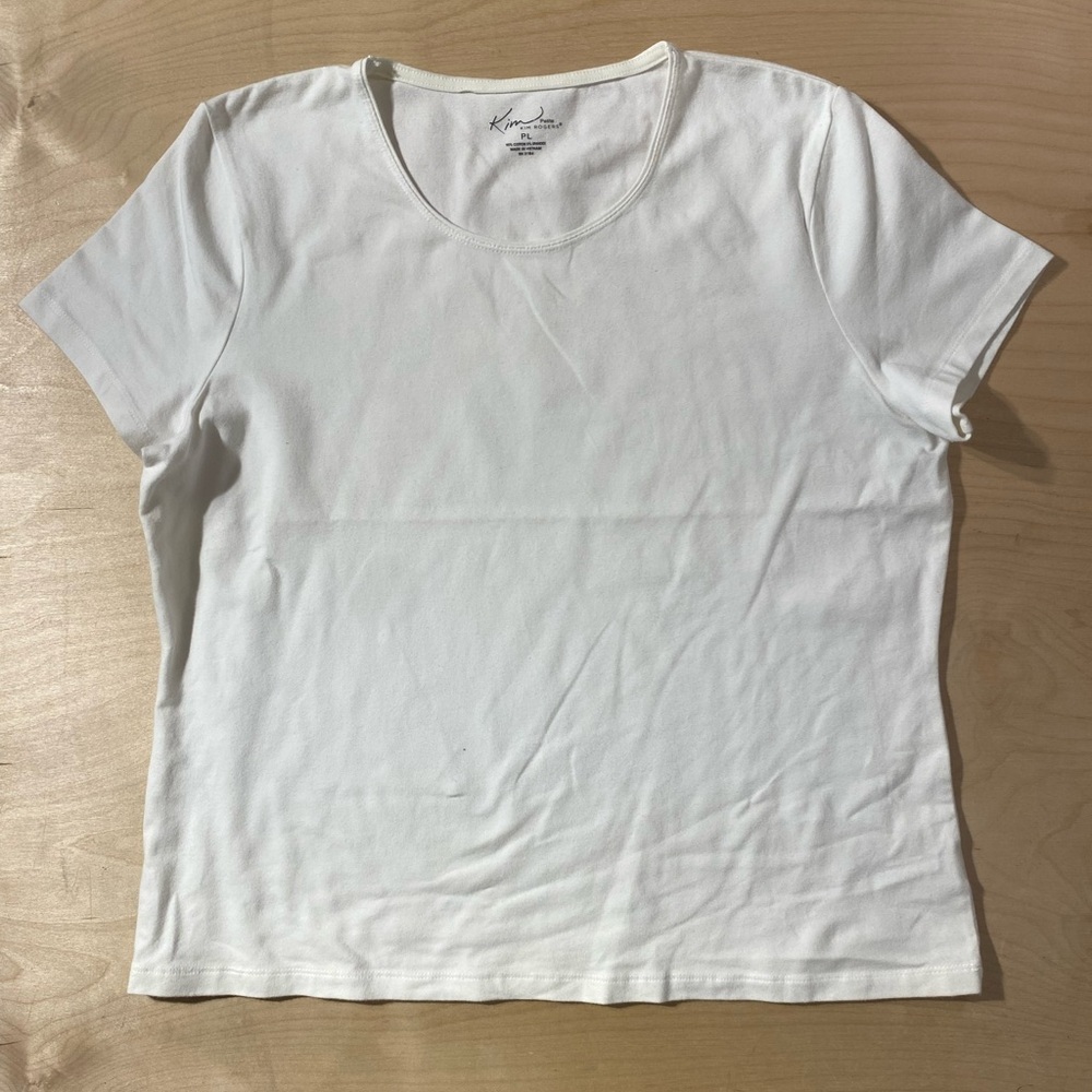 Kim Rogers White Short Sleeve Tee PL (QJ)